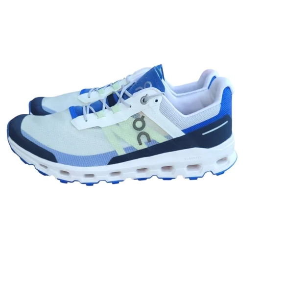 On Running Cloudvista Cloud Athletic All Terrain Mix Shoe White Blue Men 9.5 - Picture 2 of 16